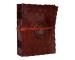 Vintage Trade Handmade Eco Friendly Large Stitched and Stoned Leather Journal Diary